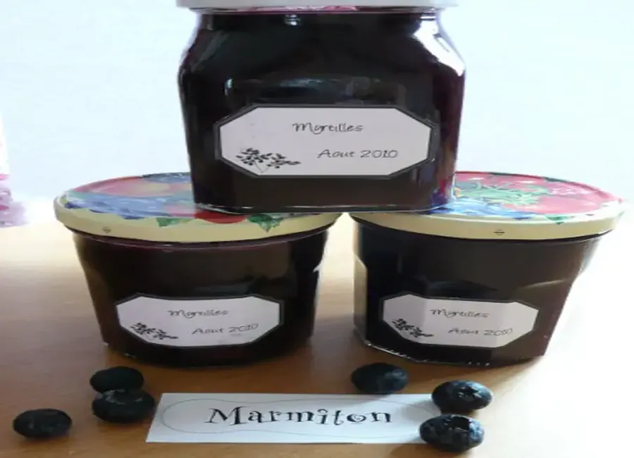 Confiture de myrtilles caramélisées