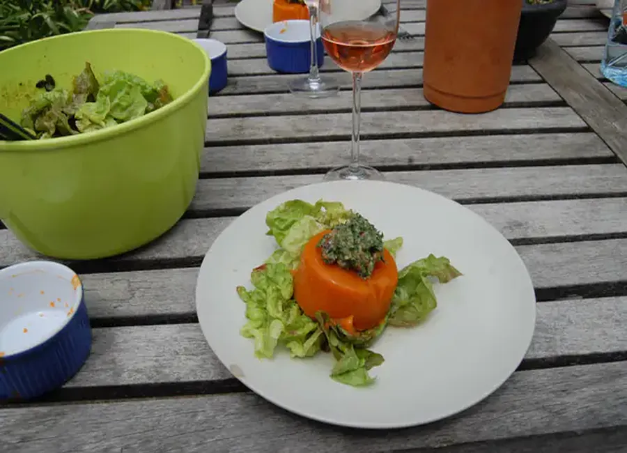 Bavarois de carottes à l'orientale