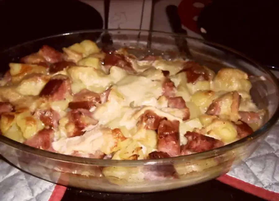 Gratin de morteau au mont d'or