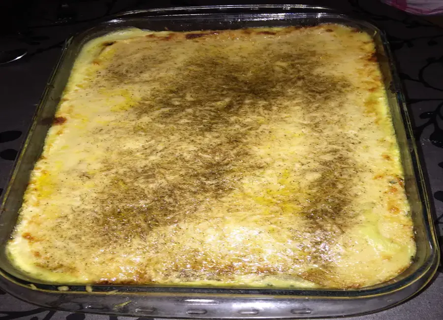 Purée gratinée aux épinards et aux 2 saumons