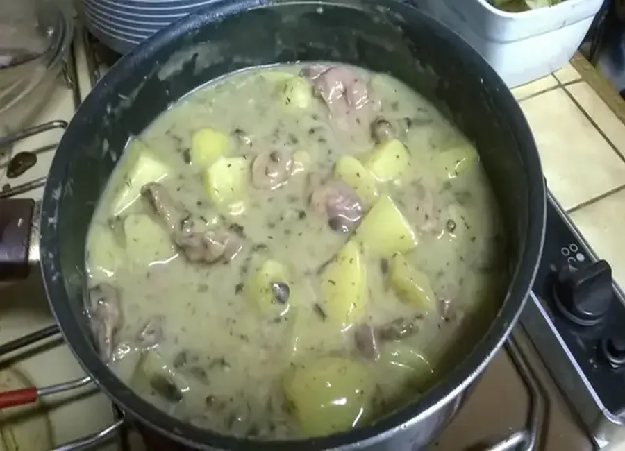 Gésiers en sauce