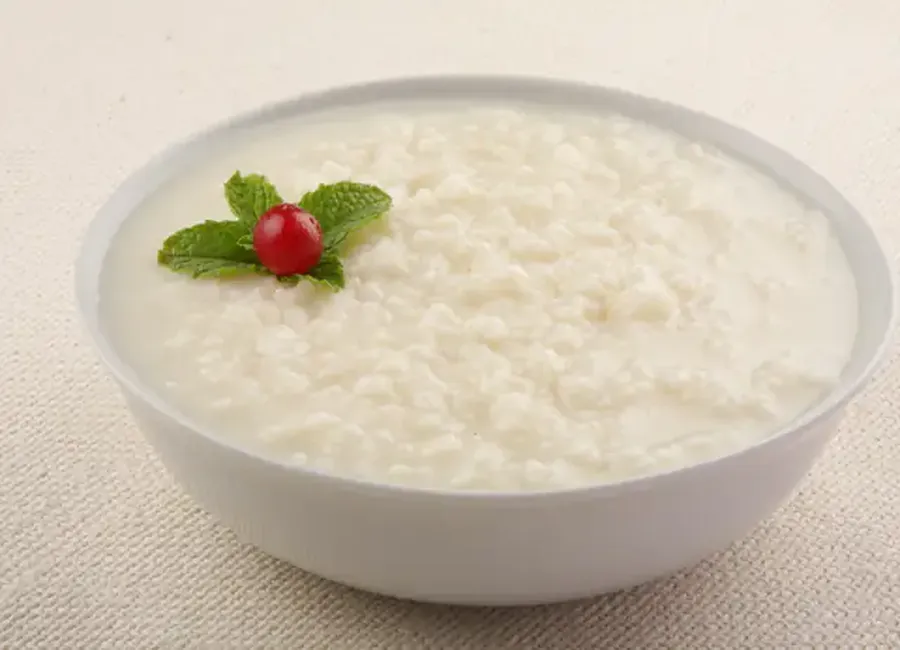 Riz au lait au chocolat blanc