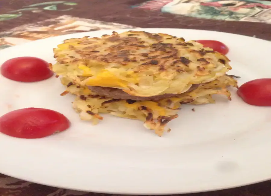 Patata burger sans matière grasse ajoutée