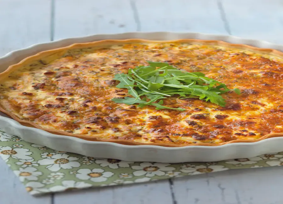 Quiche à la menthe et à la feta