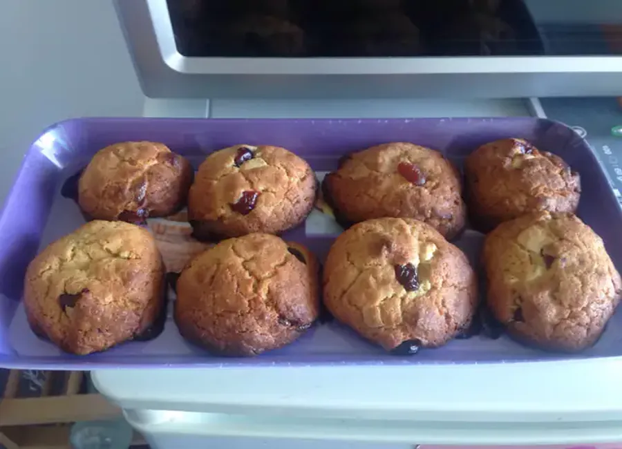 Cookies chocolat blanc et fruits rouges
