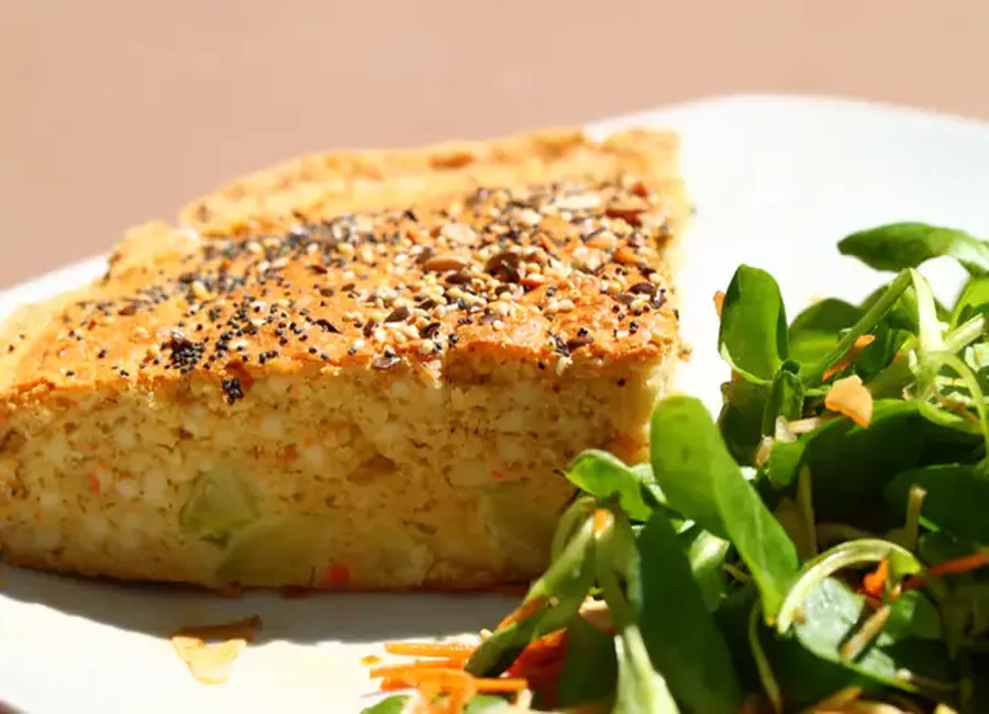 Cake allégé au surimi et courgettes