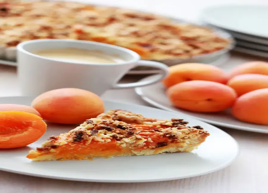 Tarte crumble aux abricots