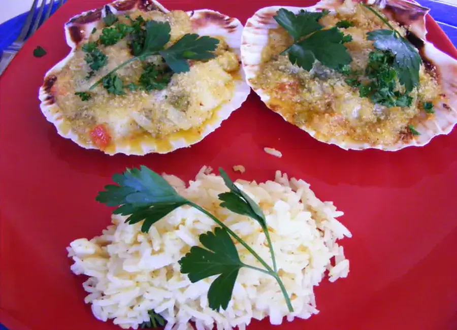 Coquilles st jacques au curry