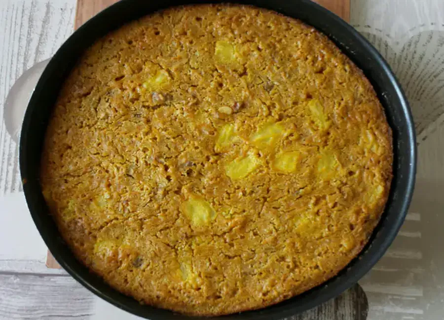 Carrot cake à l'ananas et aux noix