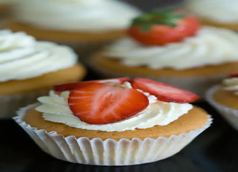 Cupcakes à la fraise