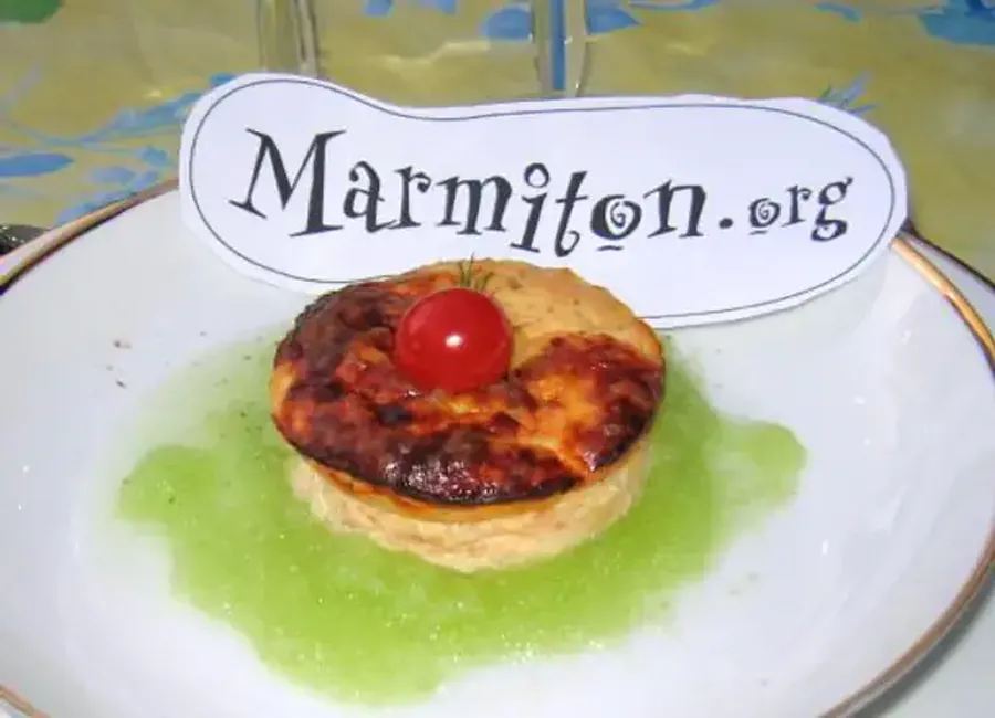 Flan de saumon au coulis de concombre