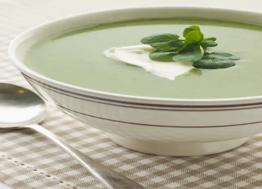 Creme de cresson et de pommes de terre
