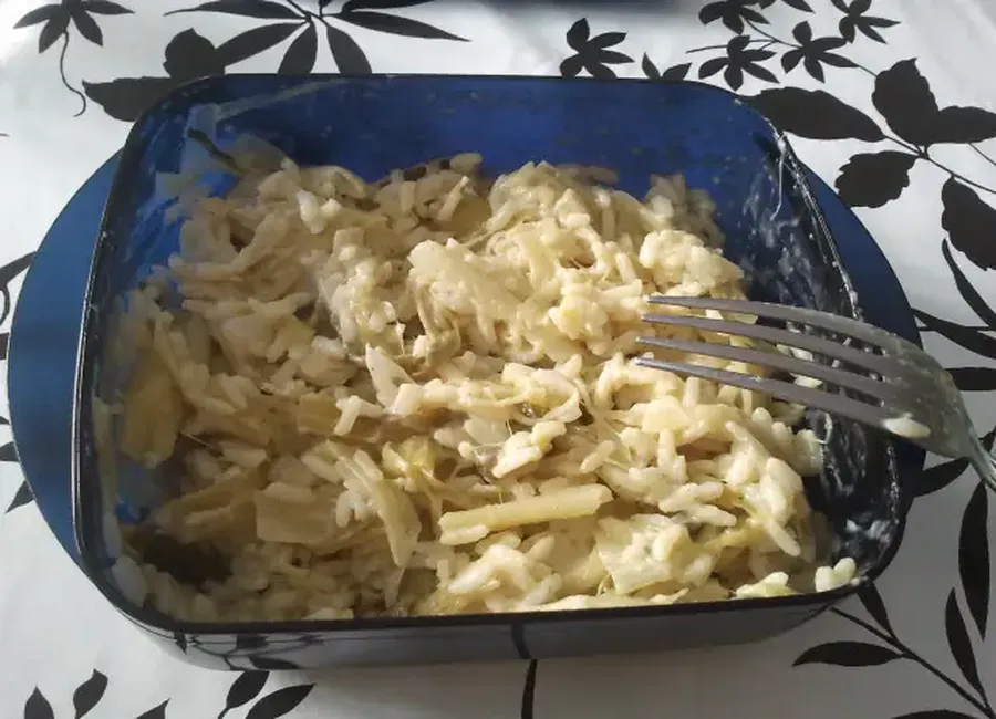 Riz au poireau et à la crème