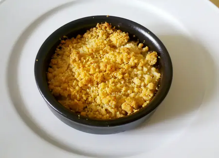 Crumble courgettes saumon