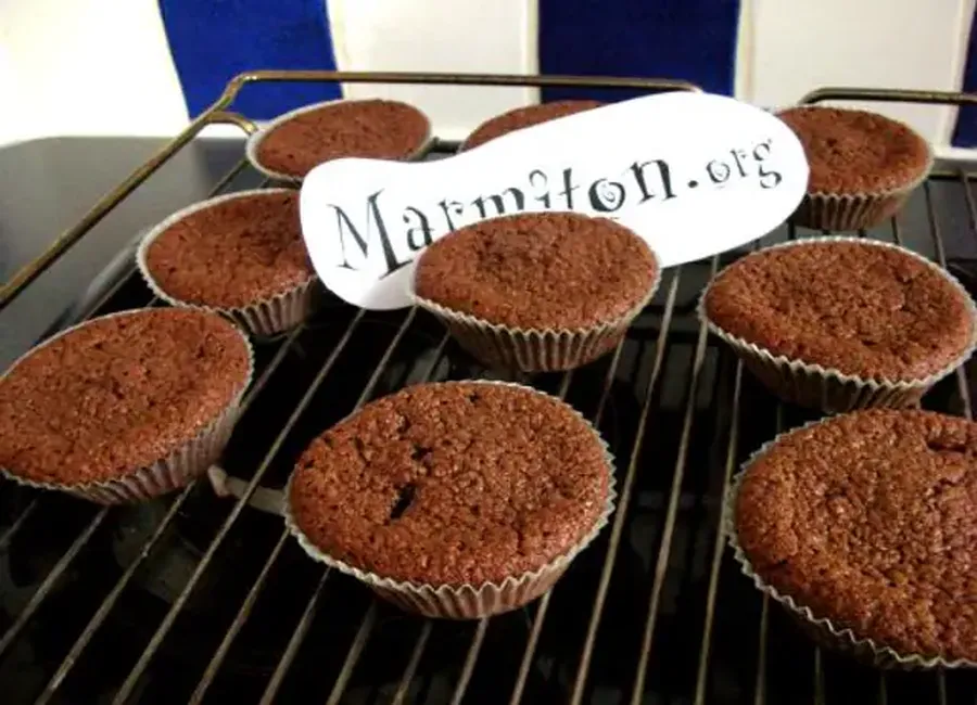 Petits gateaux tièdes chocolat-amande