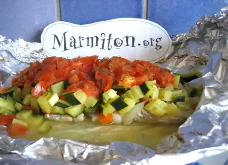 Filet de perche en papillote à ma façon
