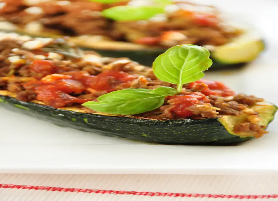 Courgettes farcies au boeuf express