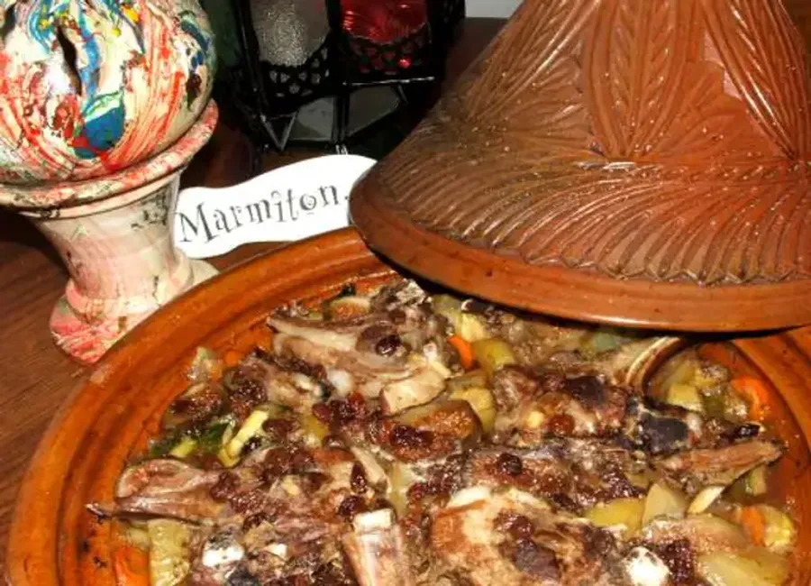 Tajine de mouton aux pommes de terre et figues