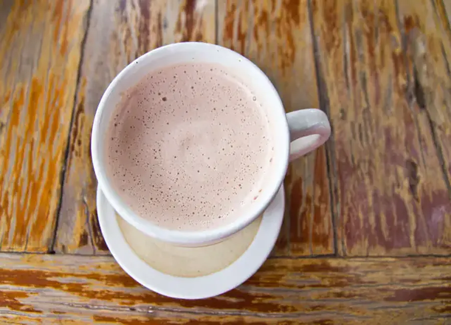 Chocolat chaud miel vanille