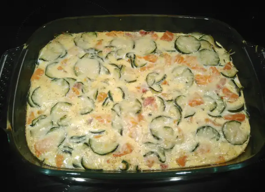 Flan de courgettes aux patates douces