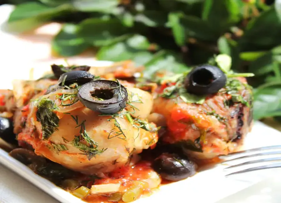 Dinde aux olives