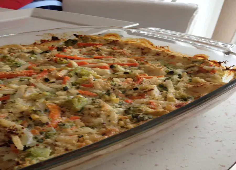 Gratin de poisson au blé