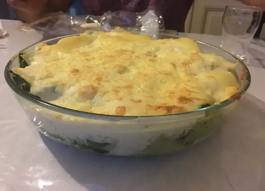 Cannellonis au saumon et epinards