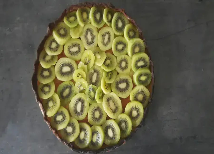 Tarte amandine aux kiwis