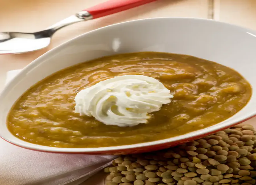 Crème de lentilles vertes du puy