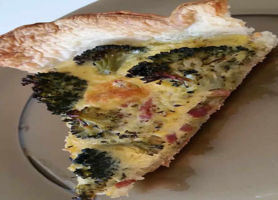 Tarte saveur brocoli lardons