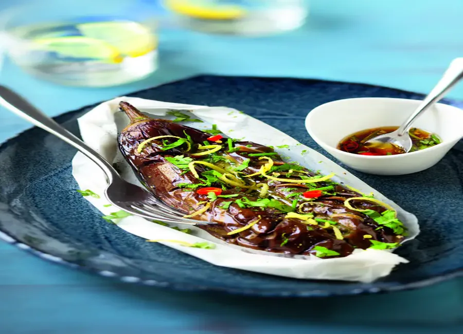 Aubergines en papillote - simple et rapide !