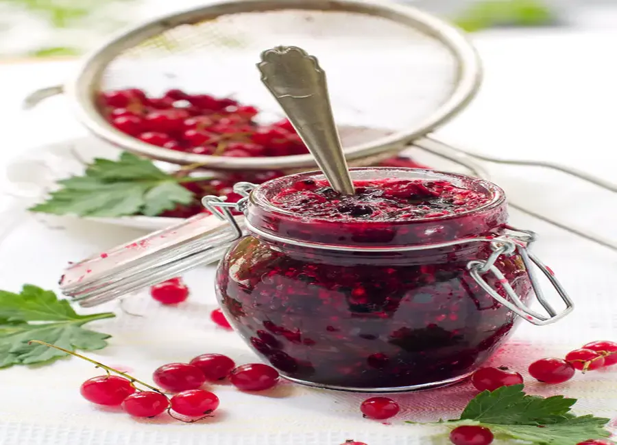 Confiture framboises-groseilles