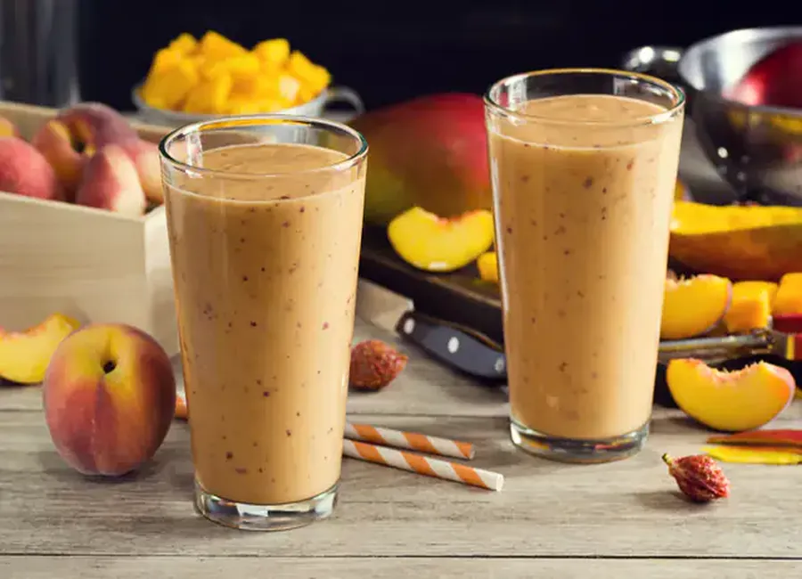 Milk shake à la pêche
