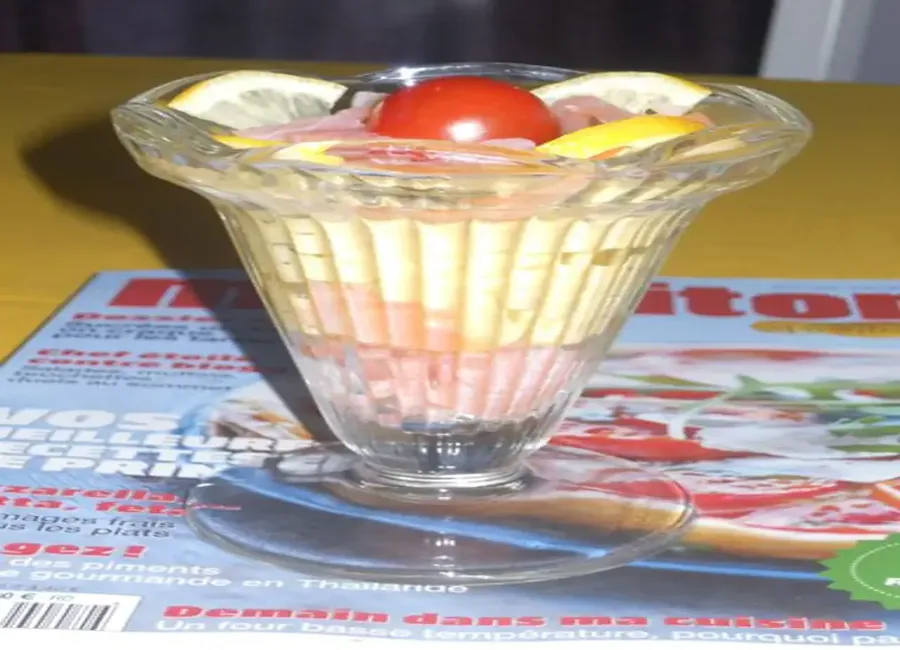 Mousse d'avocat au saumon fumé