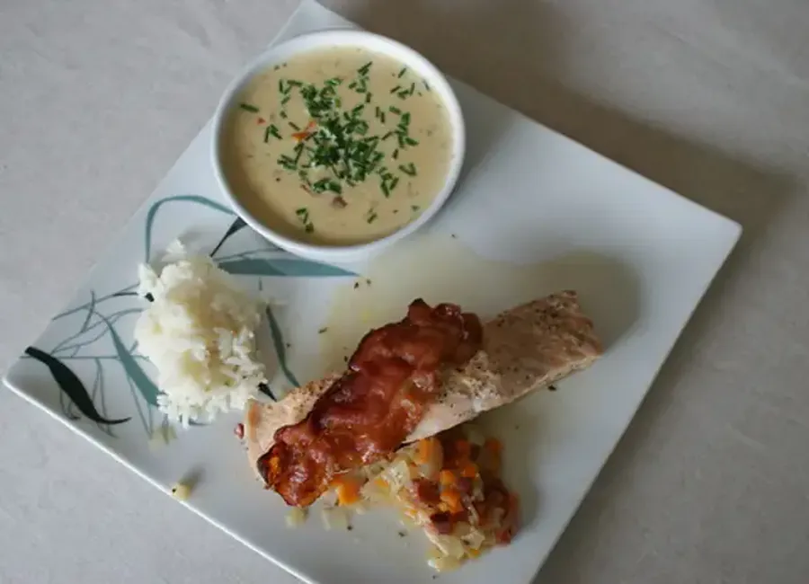 Petite marmite de saumon