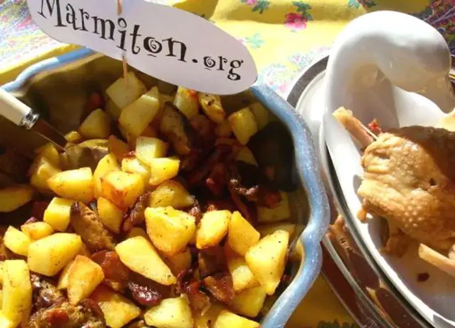 Pommes sarladaises aux cèpes