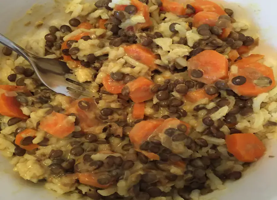 Curry de lentilles aux carottes