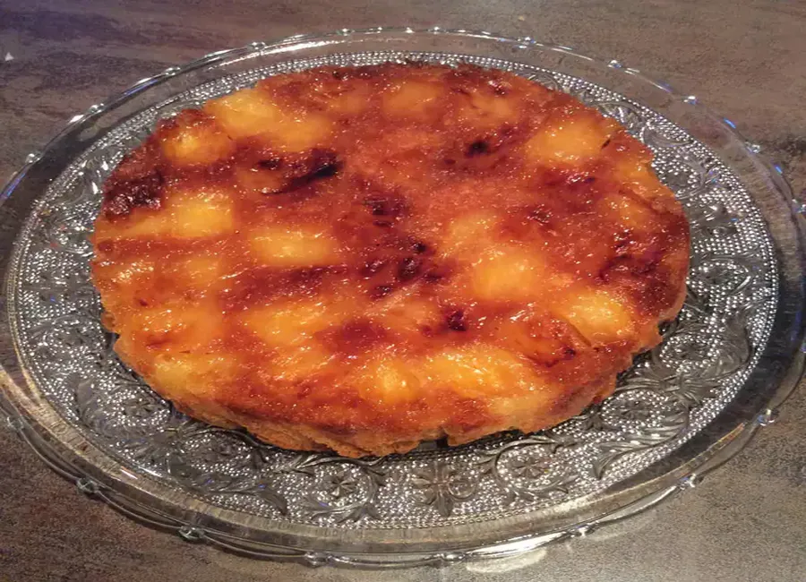 Moelleux ananas, caramel beurre salé