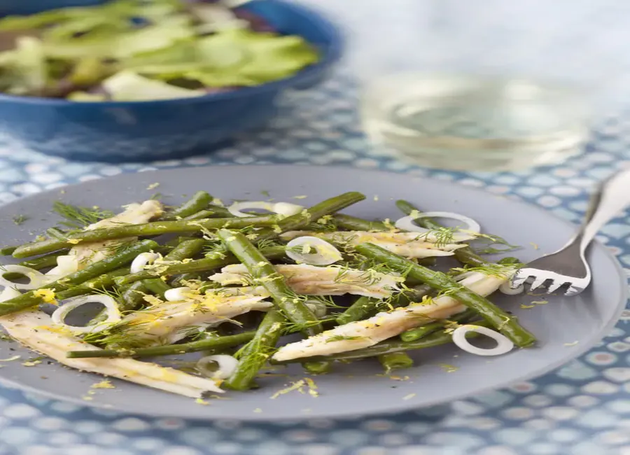 Salade de raie aux haricots verts