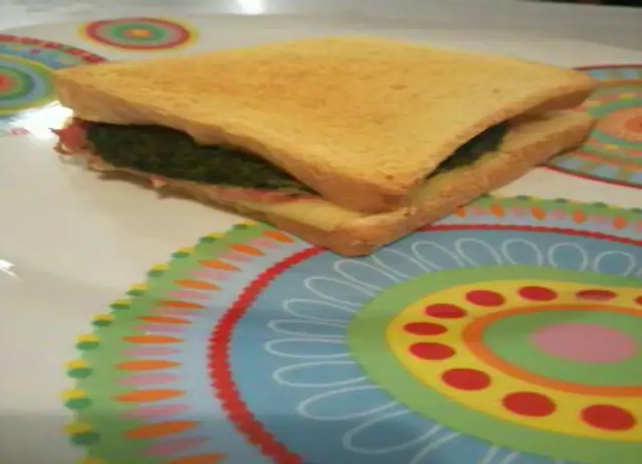 Croque épinards et fromage de chèvre