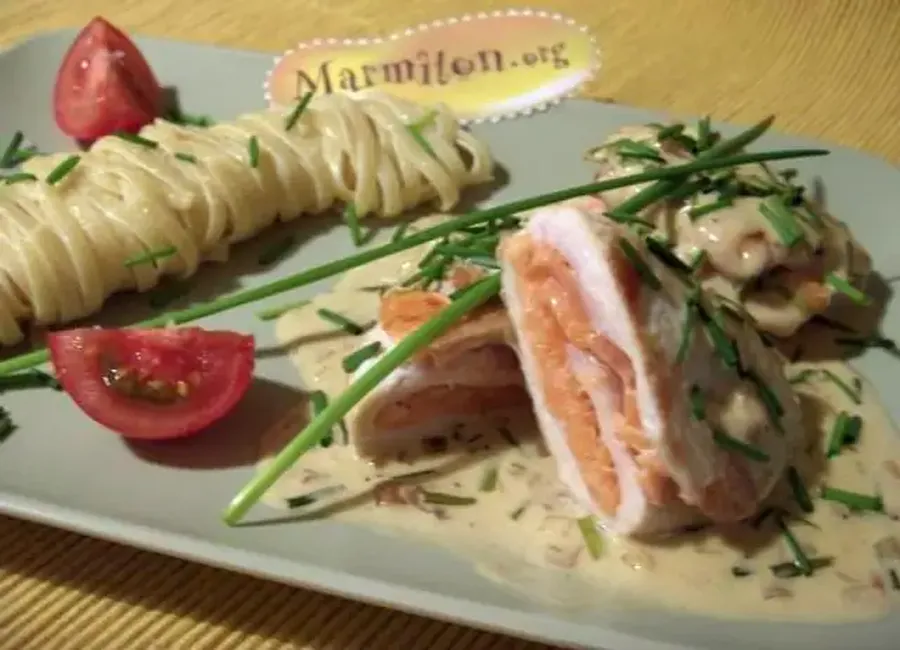 Poulet au saumon fumé