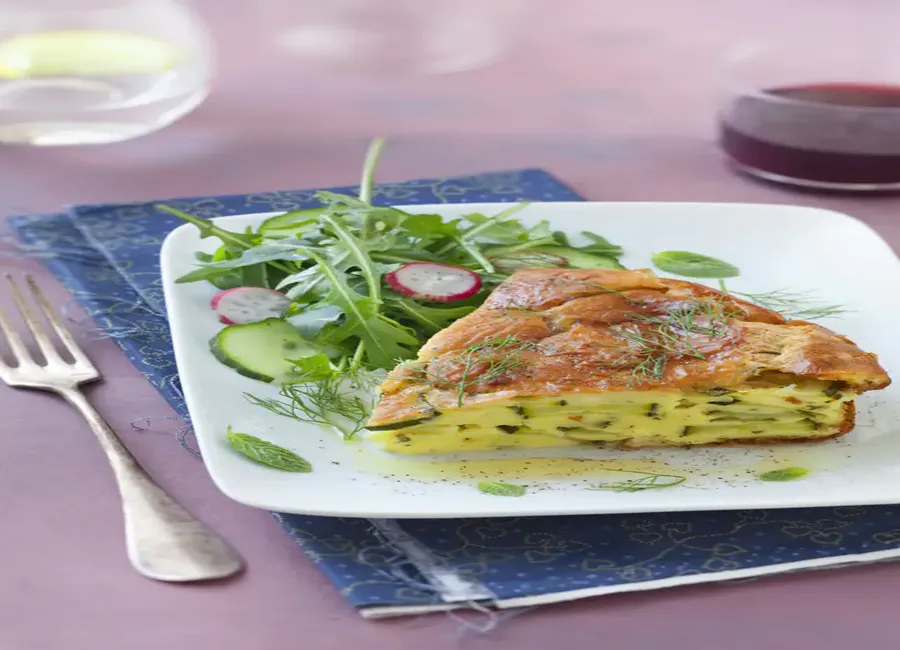 Clafoutis à la brousse et aux courgettes