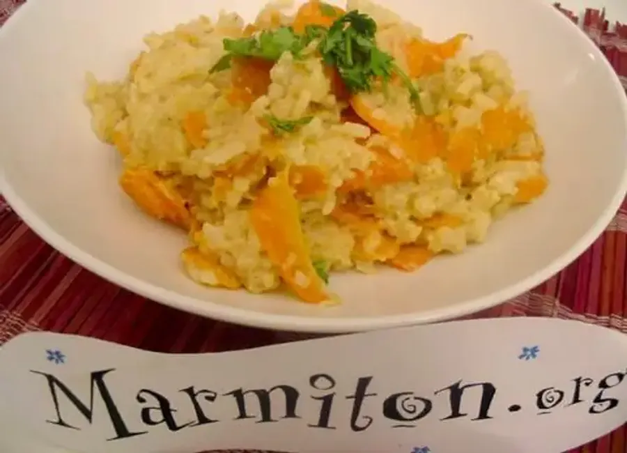 Curry de carottes en risotto
