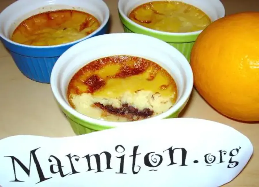 Minis clafoutis orange et chocolat