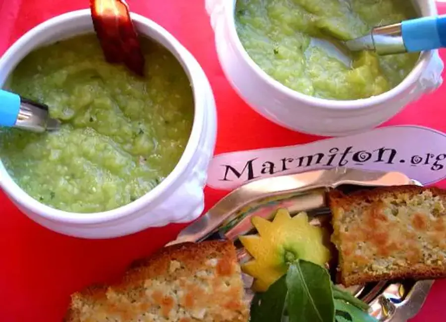 Velouté aux courgettes californien