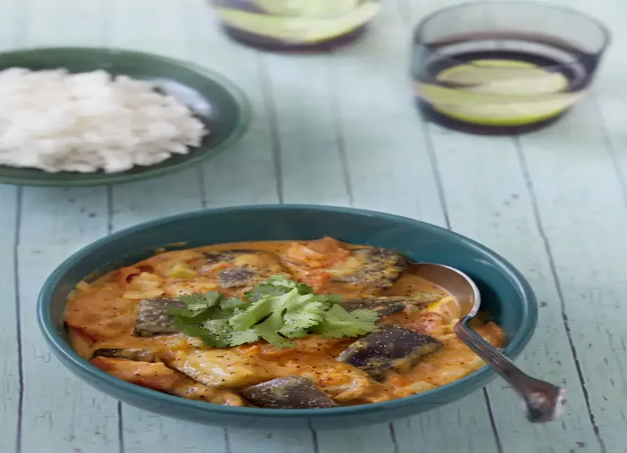 Baingan masala ou aubergines au massalé