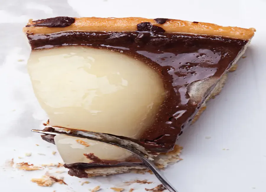 Tarte poire/nutella, variante de celle de pauline
