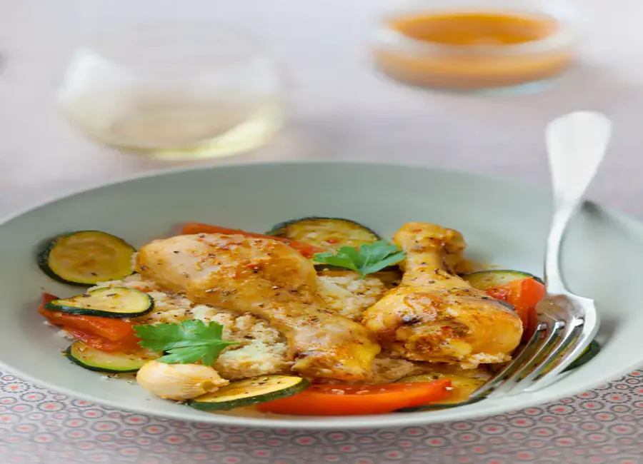 Pilons de poulet aux légumes du soleil