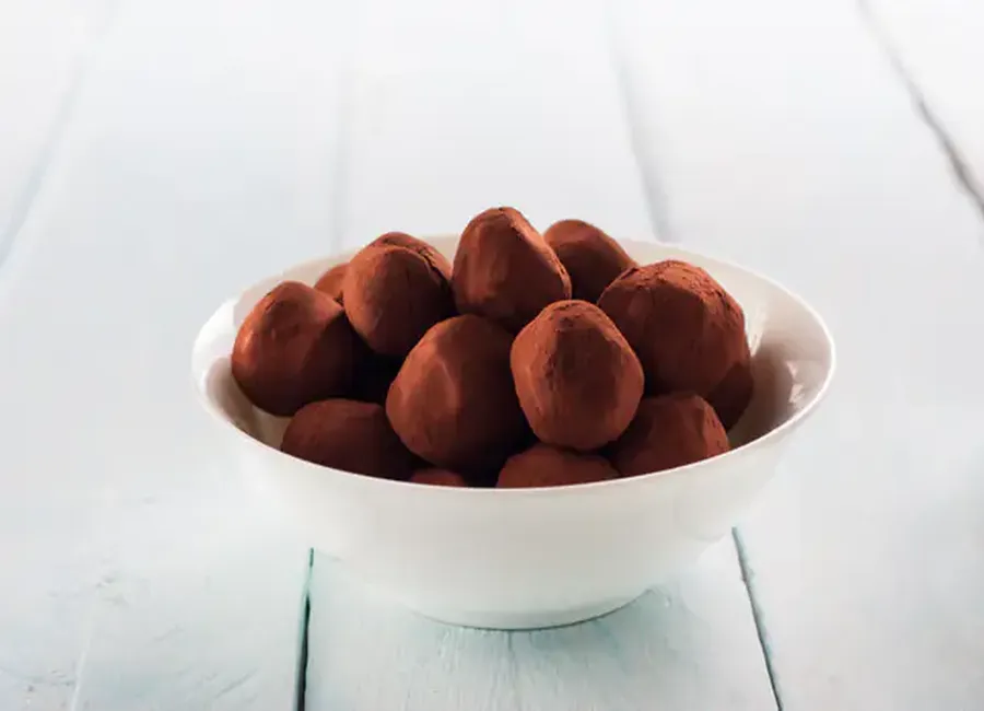 Truffes chocolat marrons