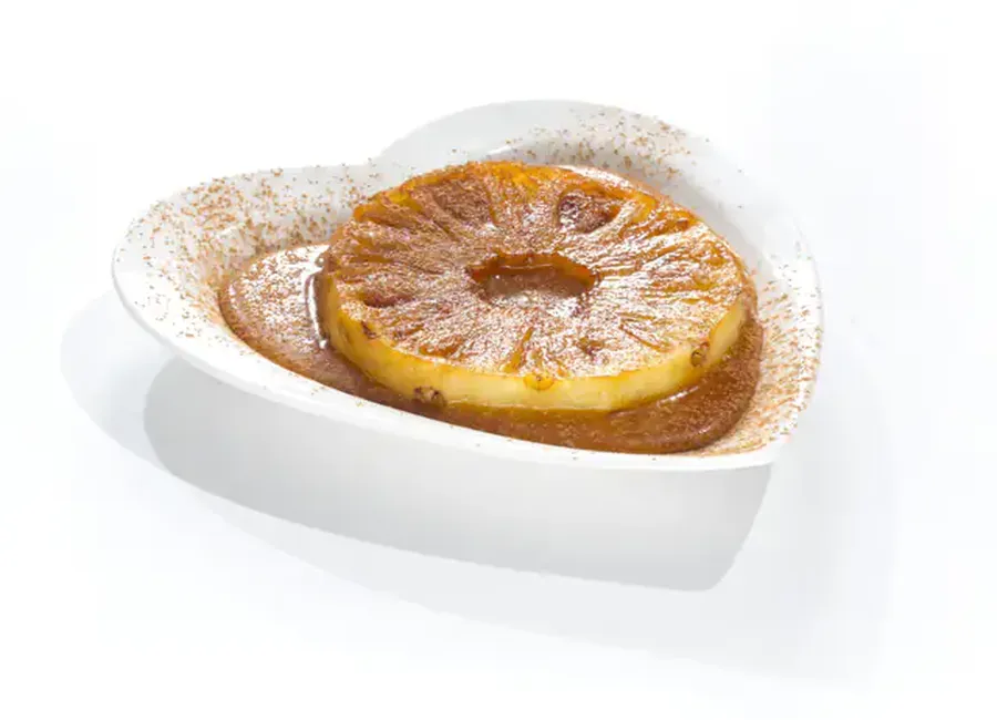 Ananas rôti à la vanille